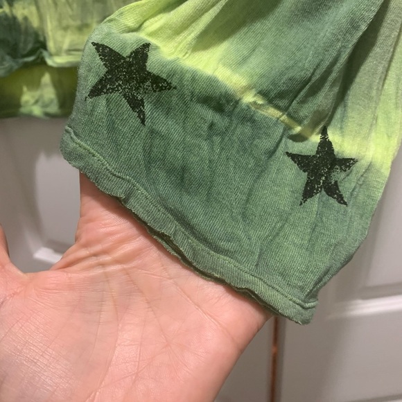 POL green tie dye long sleeve top - Picture 4 of 7